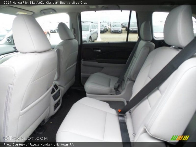 Rear Seat of 2017 Pilot Elite AWD