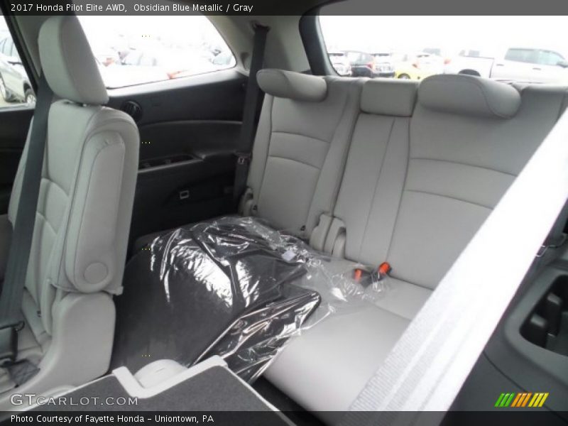 Obsidian Blue Metallic / Gray 2017 Honda Pilot Elite AWD