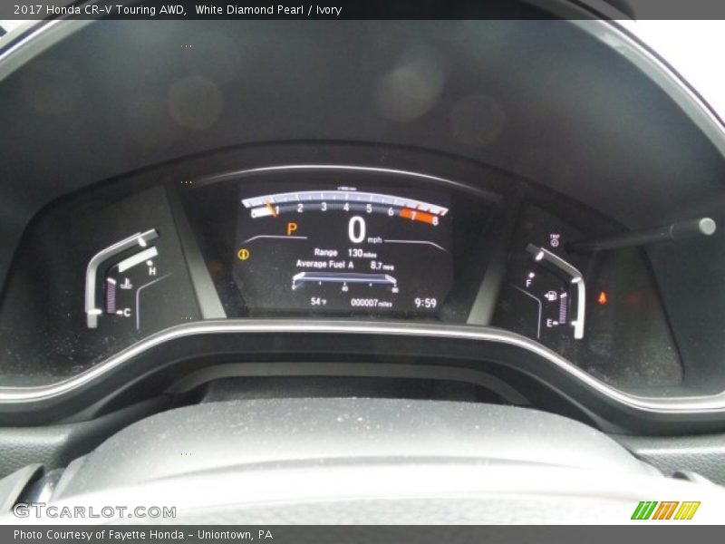 White Diamond Pearl / Ivory 2017 Honda CR-V Touring AWD