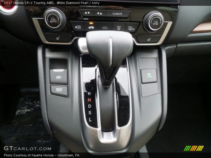 White Diamond Pearl / Ivory 2017 Honda CR-V Touring AWD