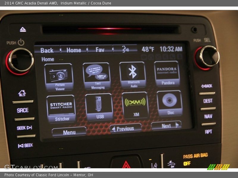 Iridium Metallic / Cocoa Dune 2014 GMC Acadia Denali AWD