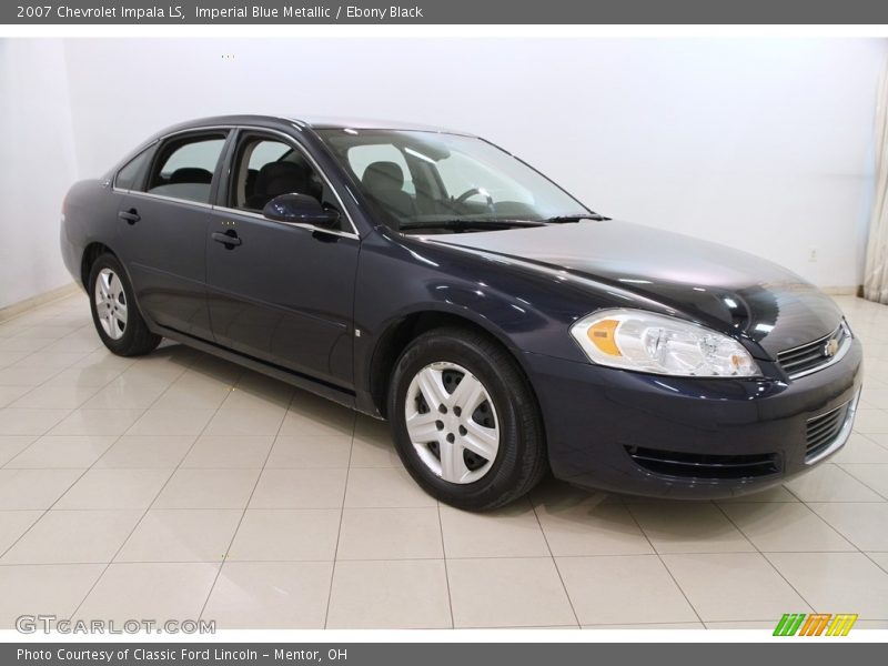 Imperial Blue Metallic / Ebony Black 2007 Chevrolet Impala LS