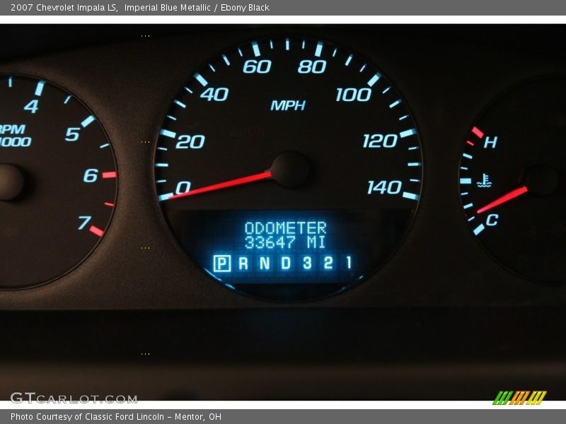 Imperial Blue Metallic / Ebony Black 2007 Chevrolet Impala LS