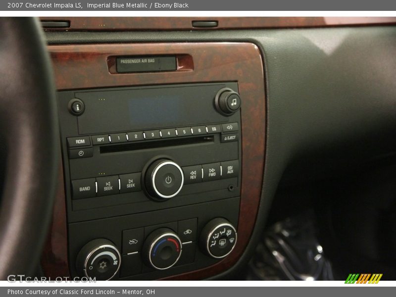 Imperial Blue Metallic / Ebony Black 2007 Chevrolet Impala LS
