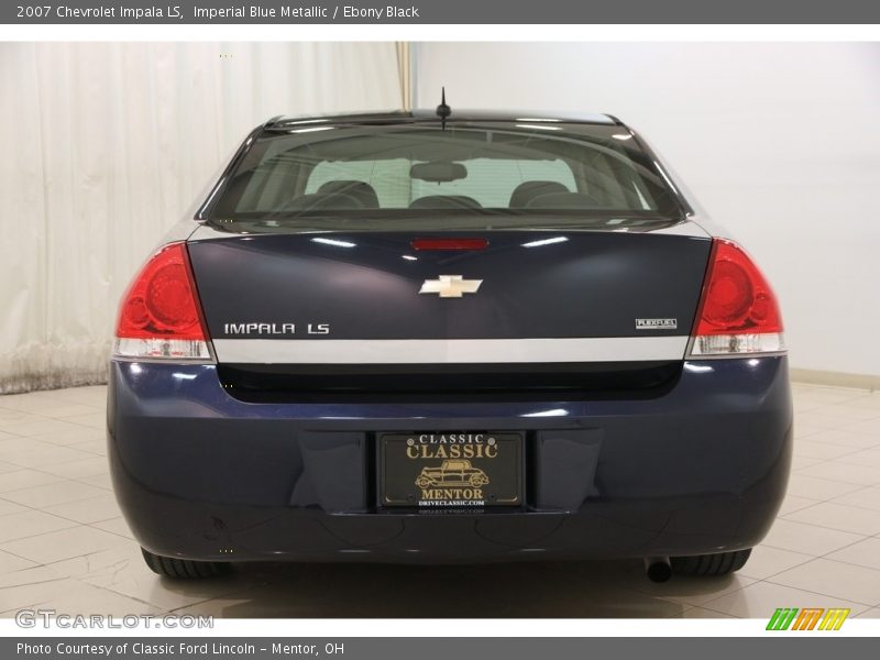 Imperial Blue Metallic / Ebony Black 2007 Chevrolet Impala LS
