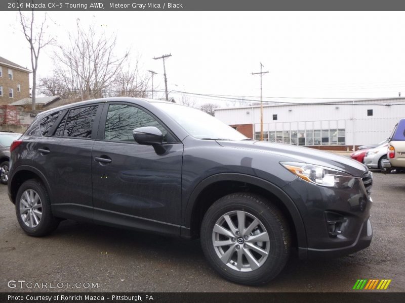 Meteor Gray Mica / Black 2016 Mazda CX-5 Touring AWD