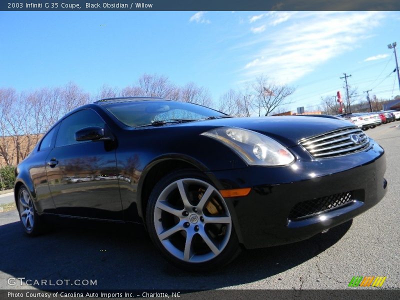 Black Obsidian / Willow 2003 Infiniti G 35 Coupe