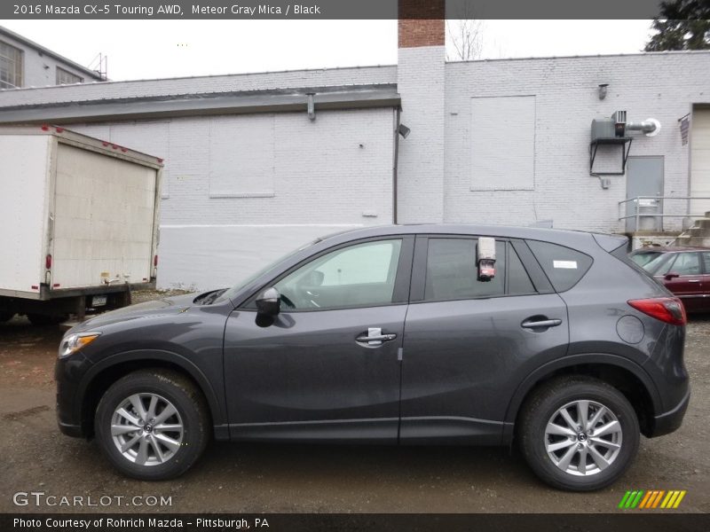 Meteor Gray Mica / Black 2016 Mazda CX-5 Touring AWD