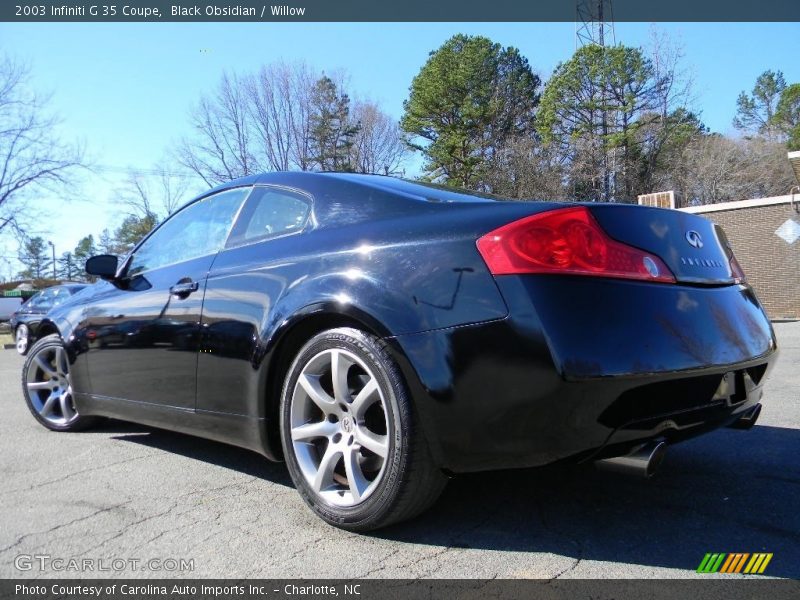 Black Obsidian / Willow 2003 Infiniti G 35 Coupe
