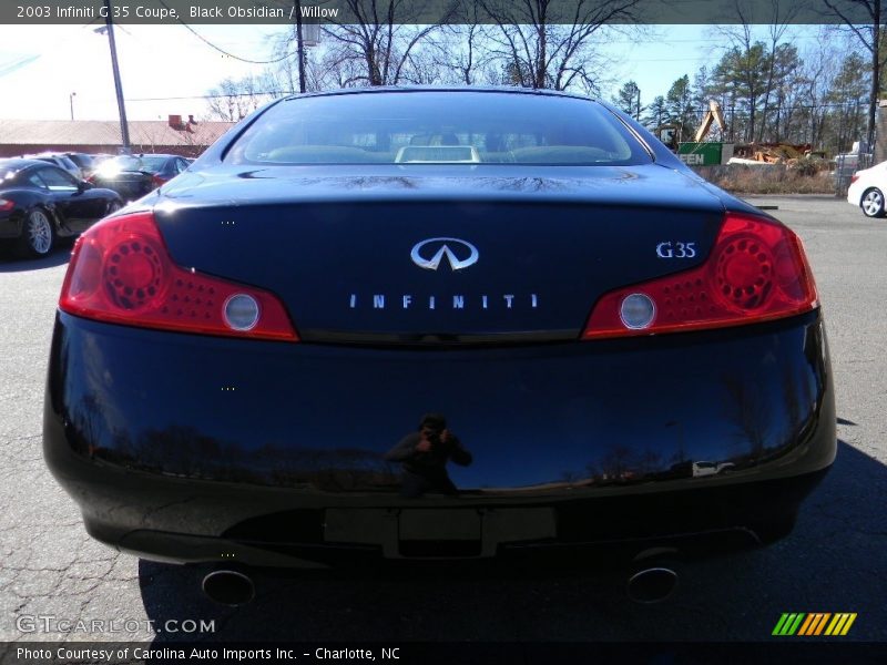 Black Obsidian / Willow 2003 Infiniti G 35 Coupe