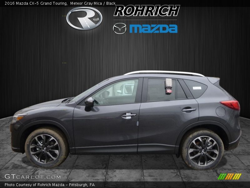 Meteor Gray Mica / Black 2016 Mazda CX-5 Grand Touring