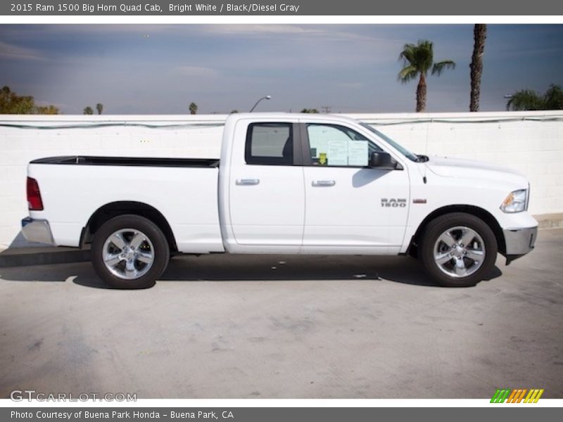Bright White / Black/Diesel Gray 2015 Ram 1500 Big Horn Quad Cab