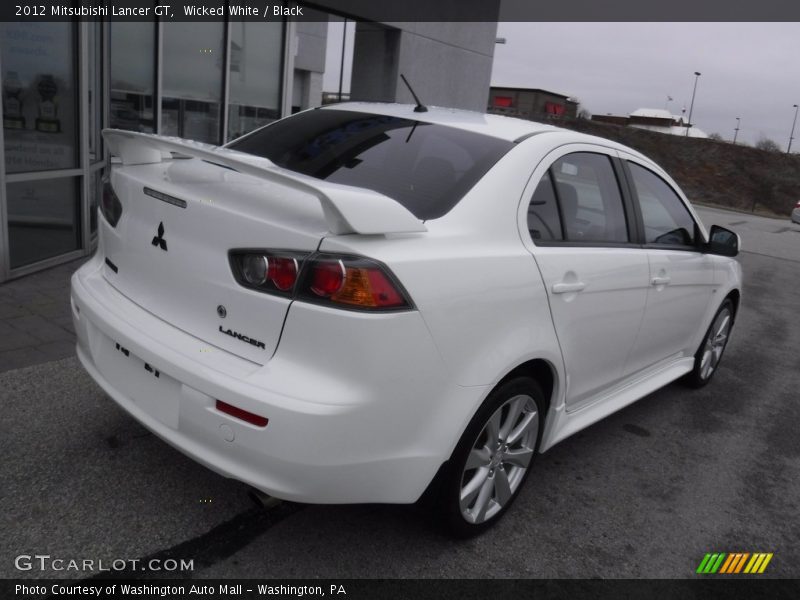 Wicked White / Black 2012 Mitsubishi Lancer GT