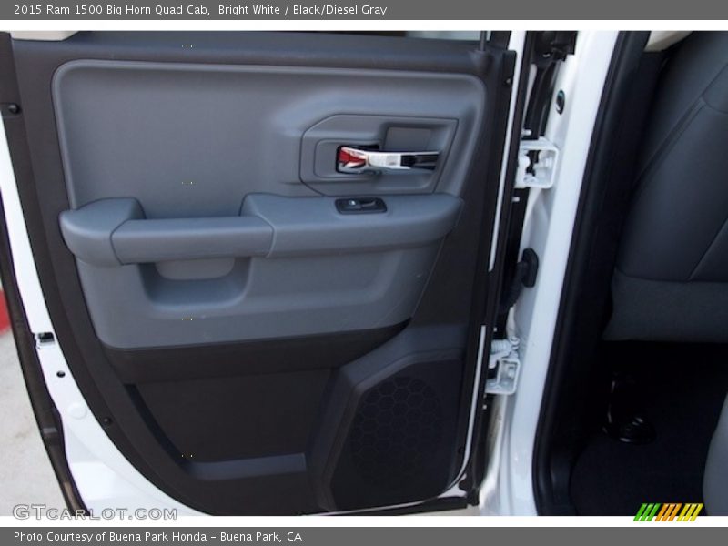 Bright White / Black/Diesel Gray 2015 Ram 1500 Big Horn Quad Cab