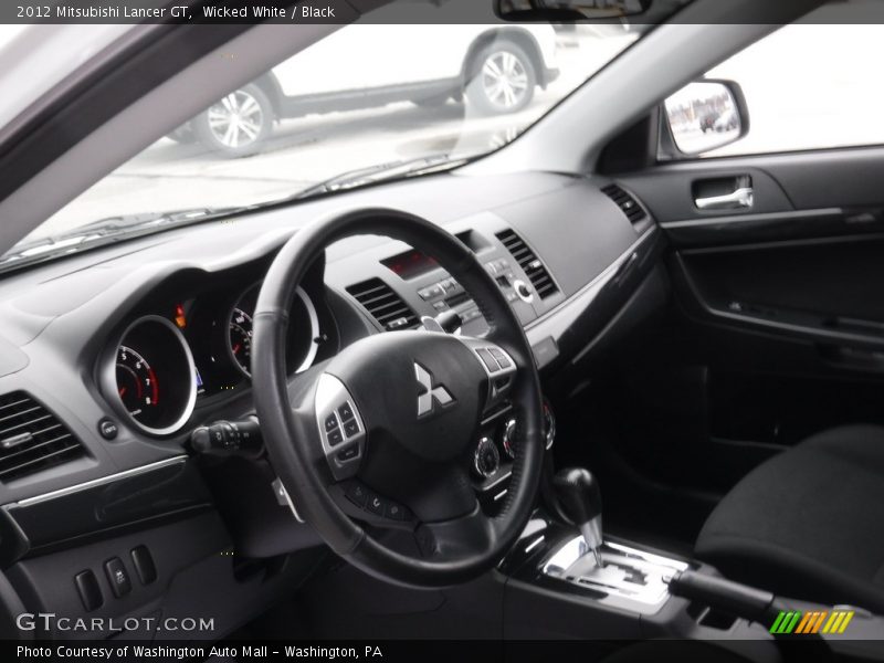 Wicked White / Black 2012 Mitsubishi Lancer GT