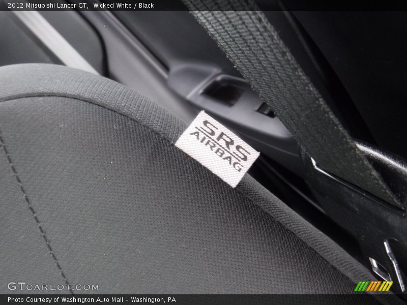 Wicked White / Black 2012 Mitsubishi Lancer GT
