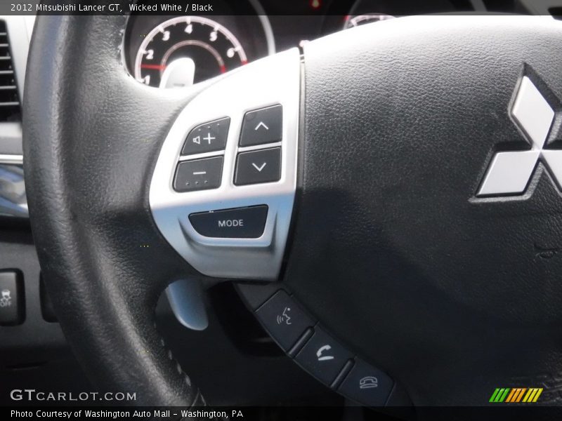 Wicked White / Black 2012 Mitsubishi Lancer GT