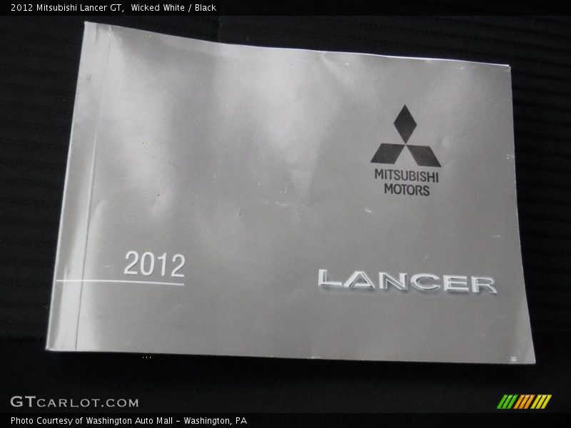 Wicked White / Black 2012 Mitsubishi Lancer GT