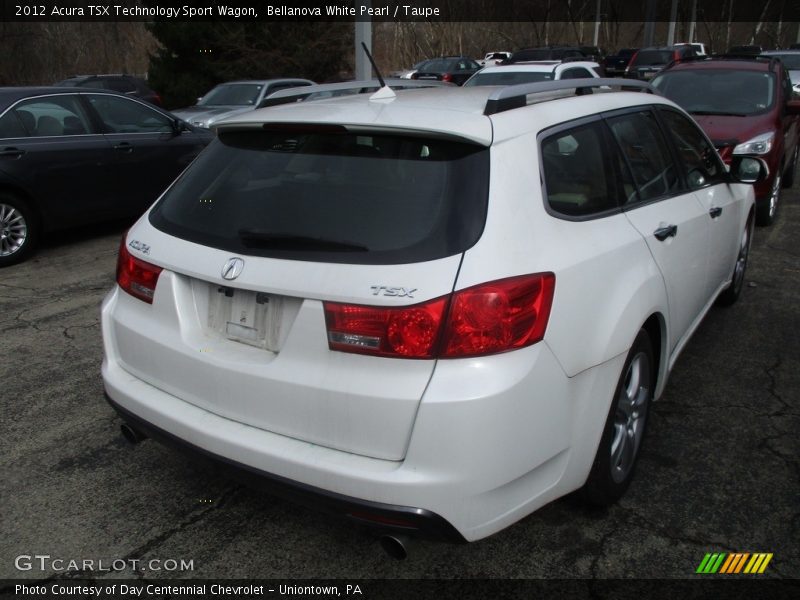 Bellanova White Pearl / Taupe 2012 Acura TSX Technology Sport Wagon