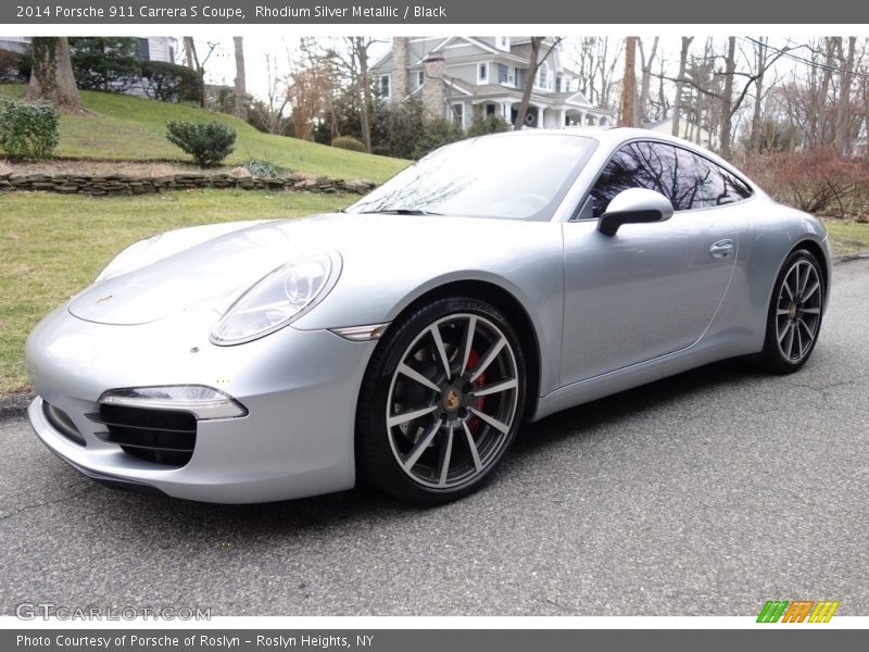 Rhodium Silver Metallic / Black 2014 Porsche 911 Carrera S Coupe