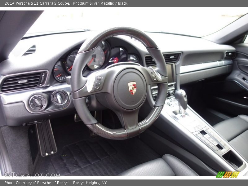 Rhodium Silver Metallic / Black 2014 Porsche 911 Carrera S Coupe