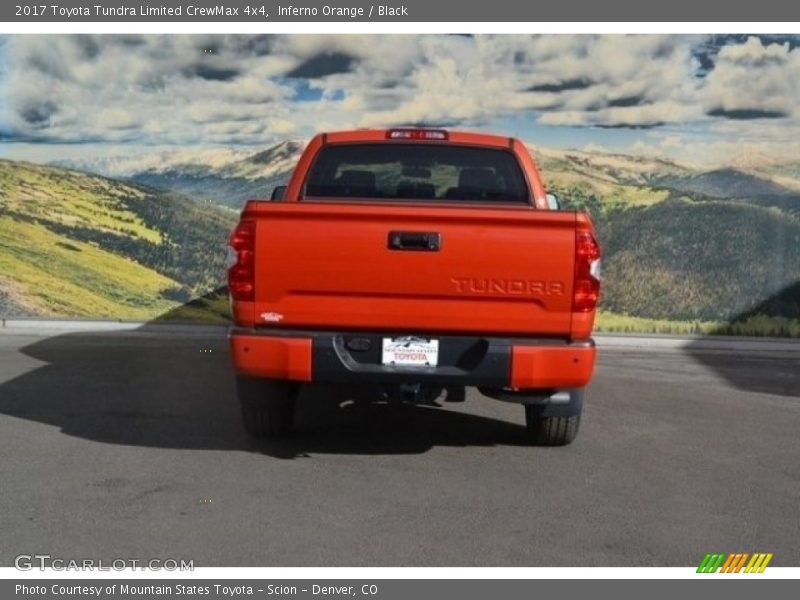 Inferno Orange / Black 2017 Toyota Tundra Limited CrewMax 4x4