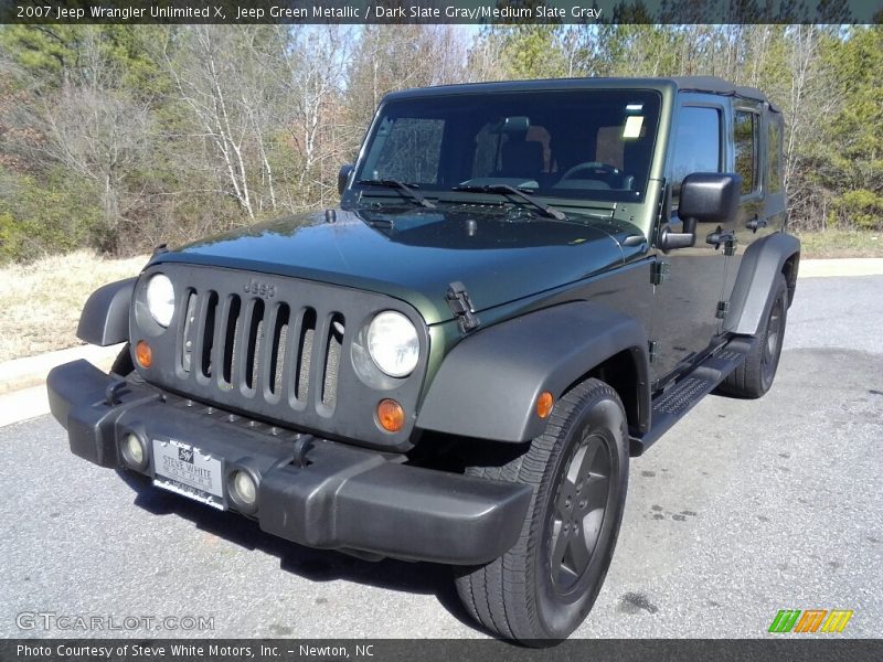 Jeep Green Metallic / Dark Slate Gray/Medium Slate Gray 2007 Jeep Wrangler Unlimited X