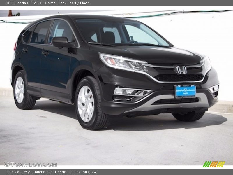 Crystal Black Pearl / Black 2016 Honda CR-V EX