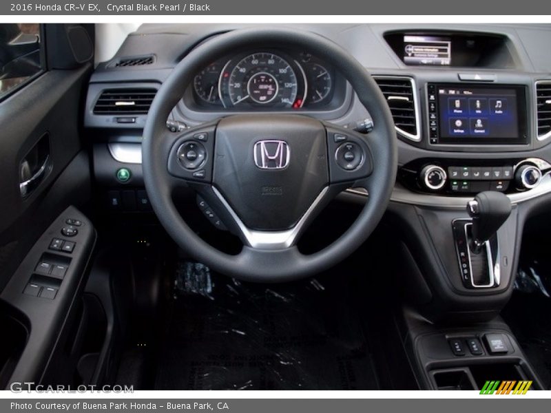 Crystal Black Pearl / Black 2016 Honda CR-V EX