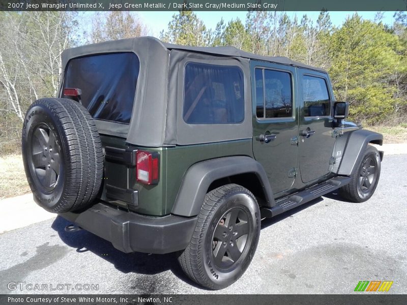 Jeep Green Metallic / Dark Slate Gray/Medium Slate Gray 2007 Jeep Wrangler Unlimited X