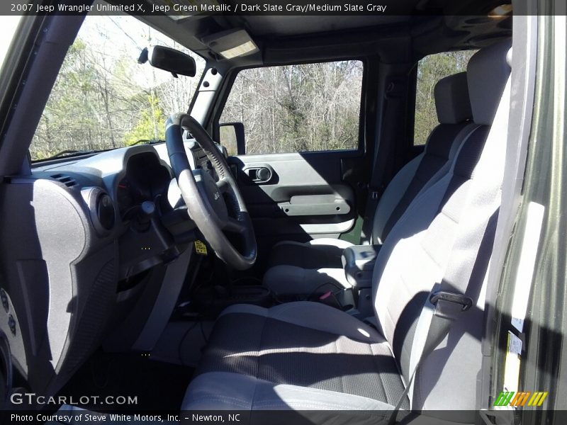 Jeep Green Metallic / Dark Slate Gray/Medium Slate Gray 2007 Jeep Wrangler Unlimited X