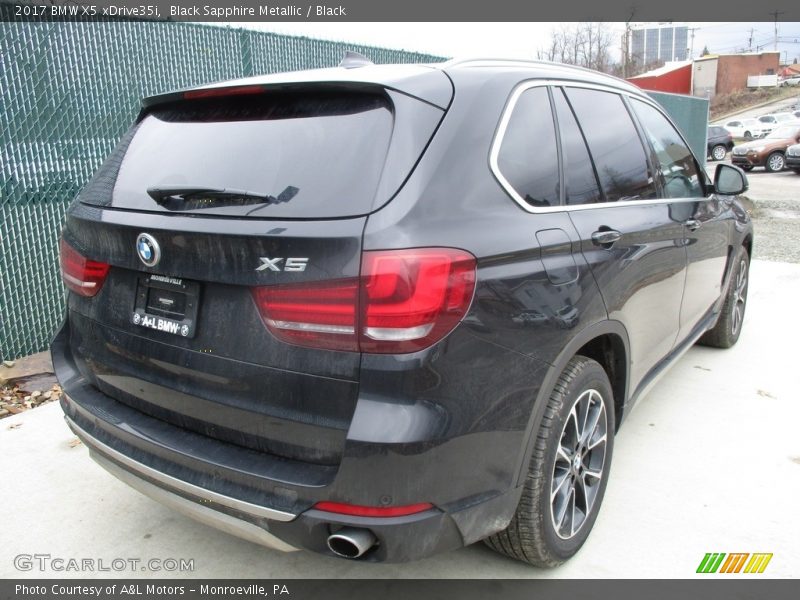 Black Sapphire Metallic / Black 2017 BMW X5 xDrive35i