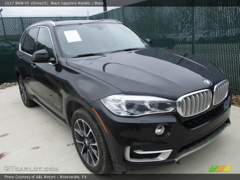 Black Sapphire Metallic / Black 2017 BMW X5 xDrive35i