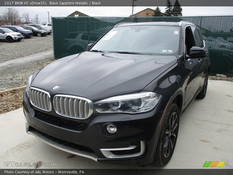 Black Sapphire Metallic / Black 2017 BMW X5 xDrive35i