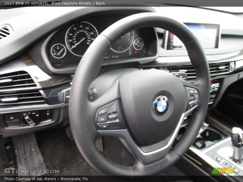 Black Sapphire Metallic / Black 2017 BMW X5 xDrive35i