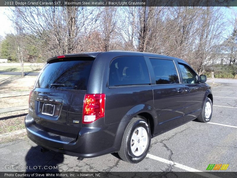 Maximum Steel Metallic / Black/Light Graystone 2013 Dodge Grand Caravan SXT