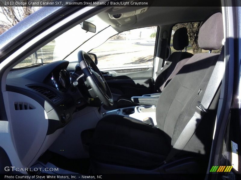 Maximum Steel Metallic / Black/Light Graystone 2013 Dodge Grand Caravan SXT