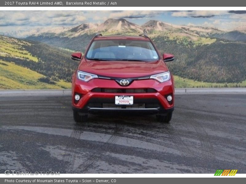 Barcelona Red Metallic / Ash 2017 Toyota RAV4 Limited AWD