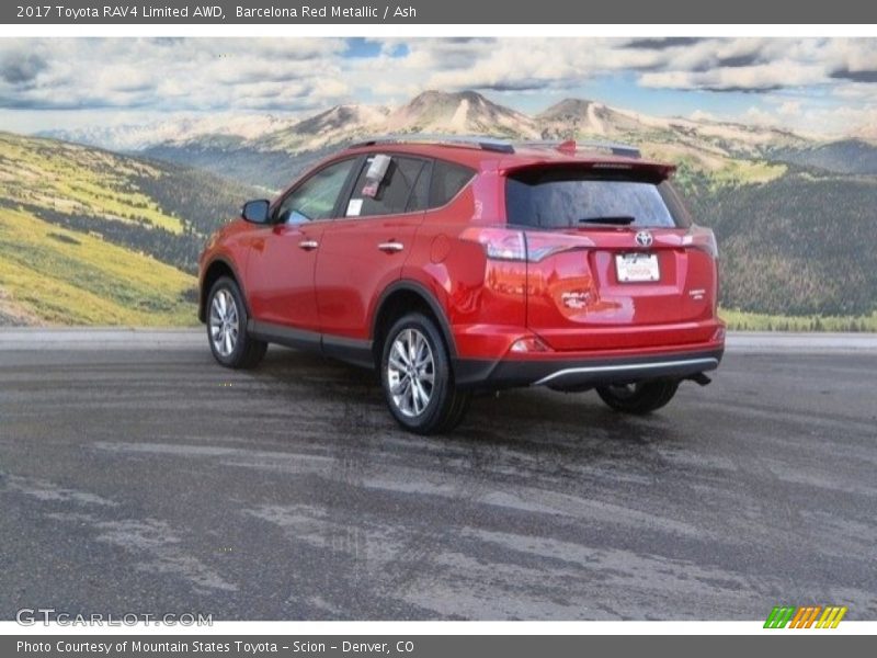 Barcelona Red Metallic / Ash 2017 Toyota RAV4 Limited AWD