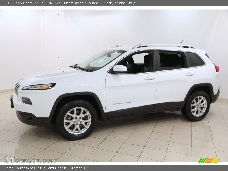 Bright White / Iceland - Black/Iceland Gray 2014 Jeep Cherokee Latitude 4x4