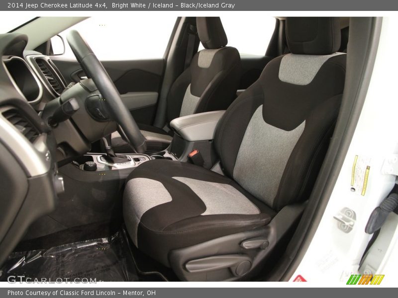 Bright White / Iceland - Black/Iceland Gray 2014 Jeep Cherokee Latitude 4x4
