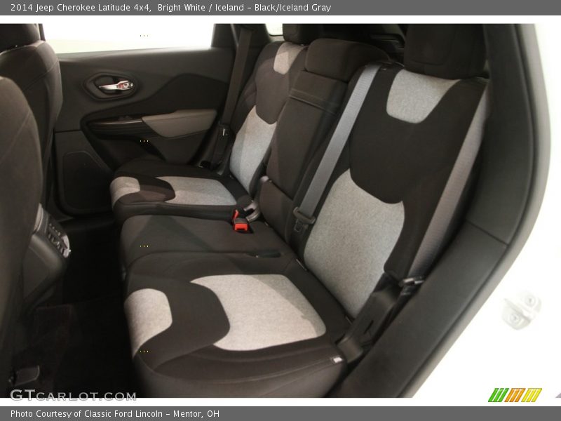 Bright White / Iceland - Black/Iceland Gray 2014 Jeep Cherokee Latitude 4x4