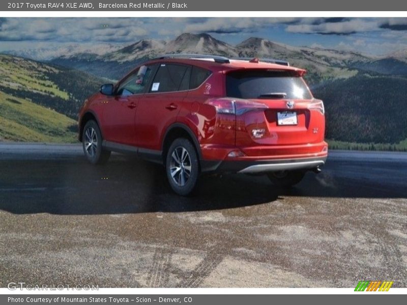 Barcelona Red Metallic / Black 2017 Toyota RAV4 XLE AWD