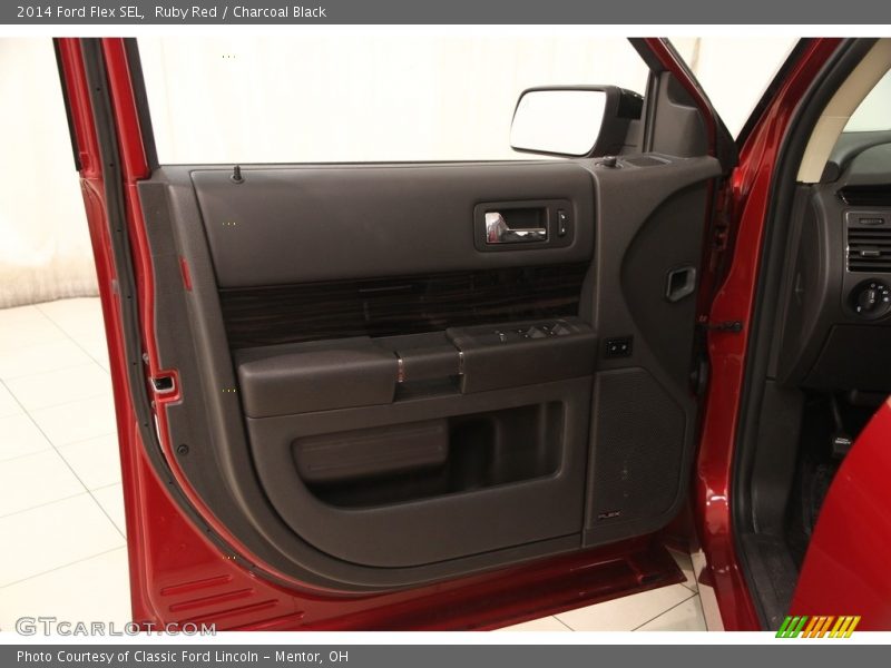 Ruby Red / Charcoal Black 2014 Ford Flex SEL