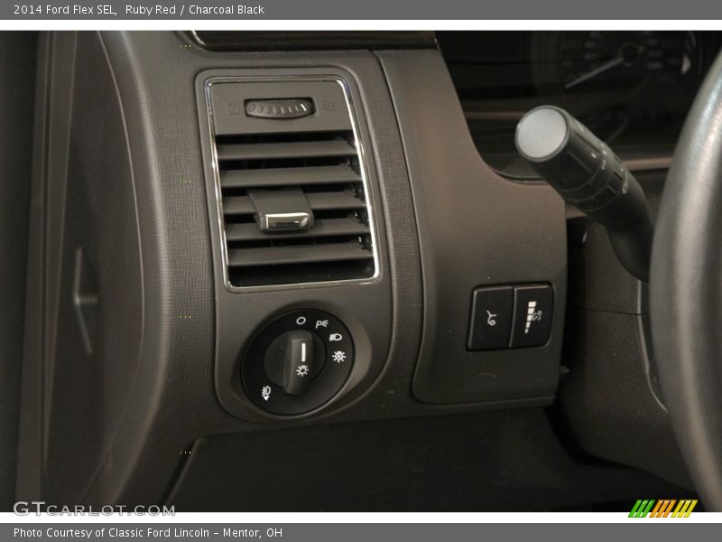 Ruby Red / Charcoal Black 2014 Ford Flex SEL