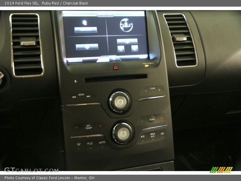 Ruby Red / Charcoal Black 2014 Ford Flex SEL