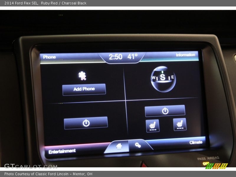 Ruby Red / Charcoal Black 2014 Ford Flex SEL