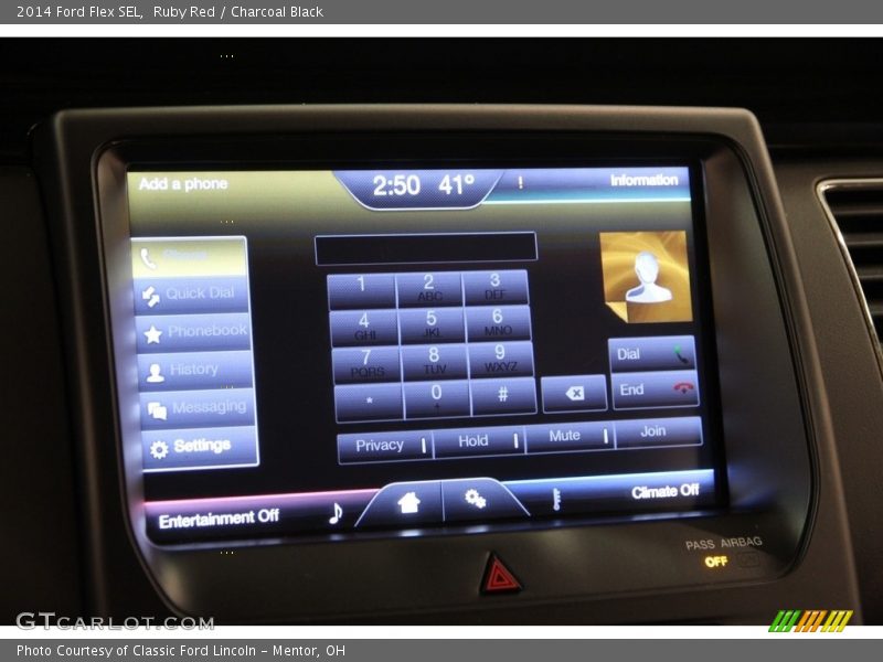 Ruby Red / Charcoal Black 2014 Ford Flex SEL
