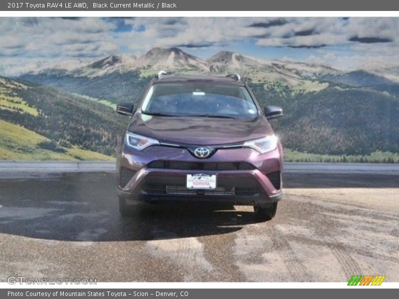 Black Current Metallic / Black 2017 Toyota RAV4 LE AWD