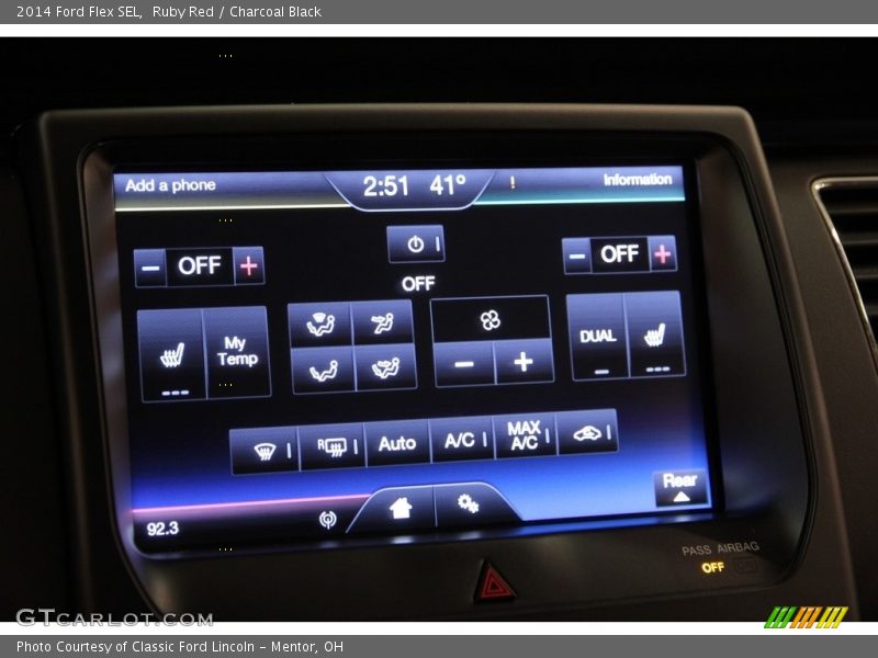 Ruby Red / Charcoal Black 2014 Ford Flex SEL